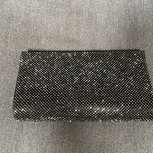 Elegant Black and Silver Clutch